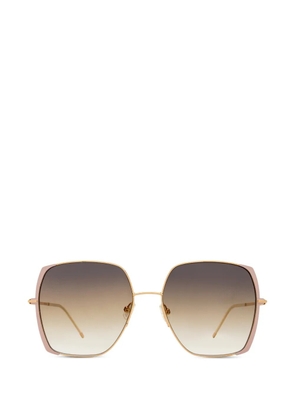 BOSS geometric-frame sunglasses - Pink