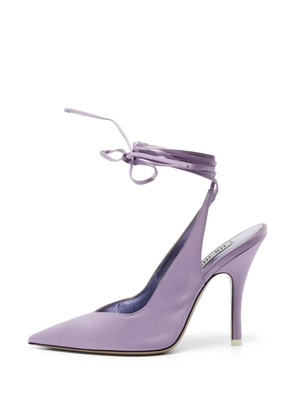 The Attico Venus ankle-wrap pumps - Purple