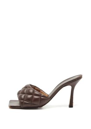 Bottega Veneta Pre-Owned Lido quilted leather sandals - Brown