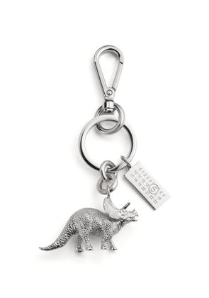 MM6 Maison Margiela dinosaur charm keyring - Silver