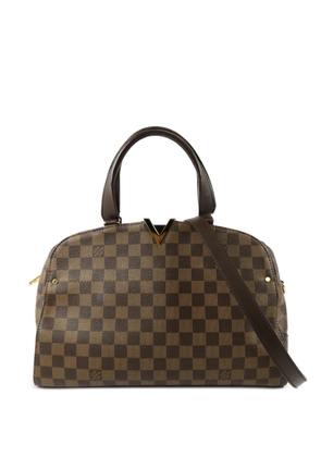 Louis Vuitton Pre-Owned Kensington Bowling check-pattern tote bag - Brown