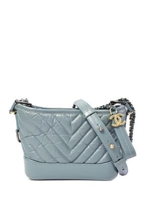 CHANEL Pre-Owned small Gabrielle chevron crossbody bag - Blue
