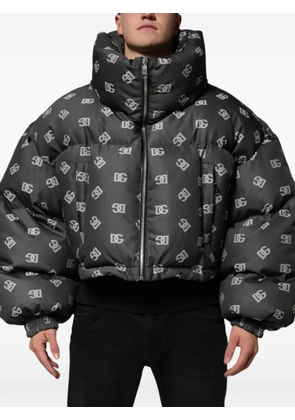 Dolce & Gabbana DG Monogram logo-print jacket - Black