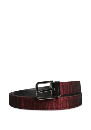 Dolce & Gabbana jacquard metal-buckle belt - Red