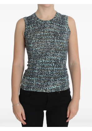 Dolce & Gabbana abstract-print sleeveless top - Blue