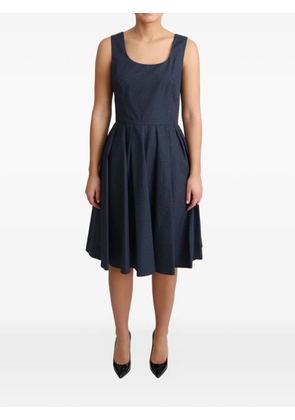 Dolce & Gabbana polka-dot-pattern midi dress - Blue