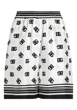 Dolce & Gabbana DNA silk shorts - White