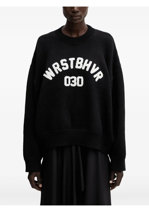 WRSTBHVR Luna V3 logo-detail sweater - Black