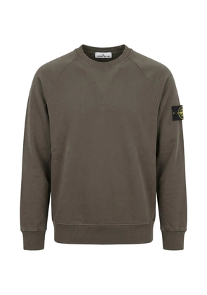 Stone Island logo-patch raglan-sleeve sweatshirt - Grey