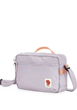 Fjällräven logo-patch zip-fastening messenger bag - Purple