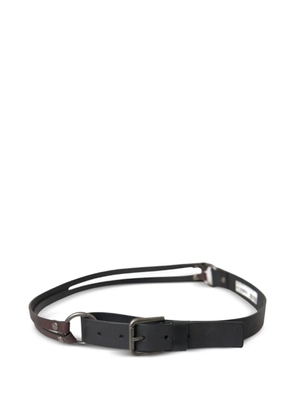 Dolce & Gabbana double-strap leather belt - Black