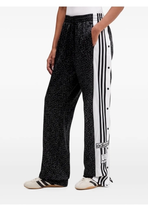 adidas side-stripe track pants - Black