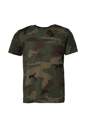 Dolce & Gabbana camouflage-print T-shirt - Green
