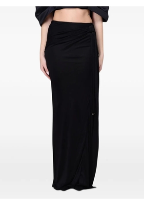 Elisabetta Franchi draped floor-length skirt - Black