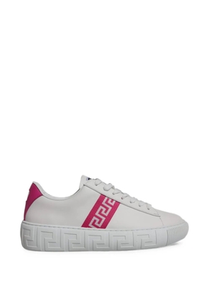 Versace Greca-detail low-top sneakers - White