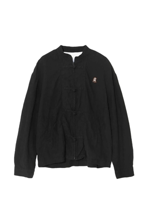 Undercover frog-fastening logo-embroidered jacket - Black