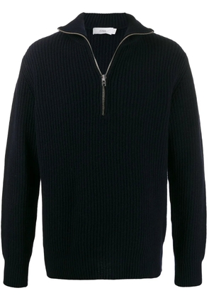 Closed half-zip sweater - Blue