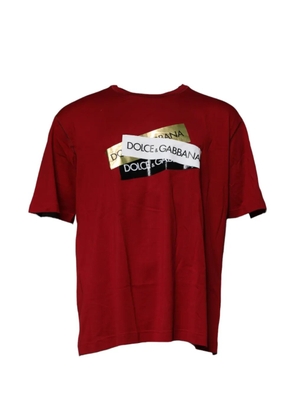 Dolce & Gabbana logo-print cotton T-shirt - Red