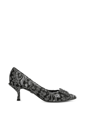 Dolce & Gabbana Amore crystal-embellished pumps - Silver