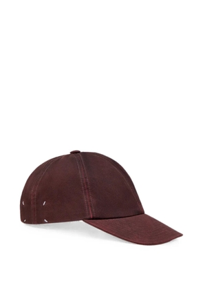 Maison Margiela bleached four-stitches baseball cap - Brown