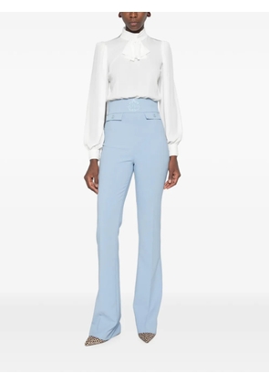 Elisabetta Franchi bow-detail high-waisted jumpsuit - Blue