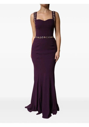 Dolce & Gabbana embellished mermaid gown maxi dress - Purple