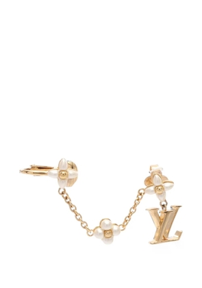 Louis Vuitton Pre-Owned 2023 LV Floragram pearl ear cuff - Gold