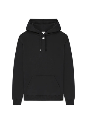 Courrèges front-logo hoodie - Black