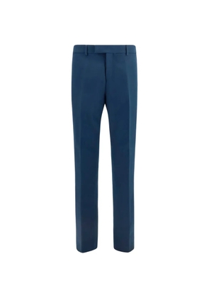 Ferragamo asymmetrical-button tailored trousers - Blue
