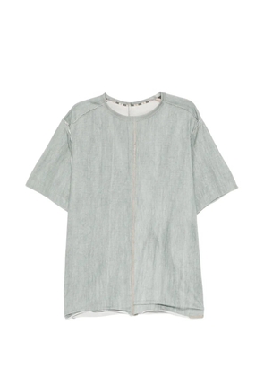 Ziggy Chen exposed-seam T-shirt - Green