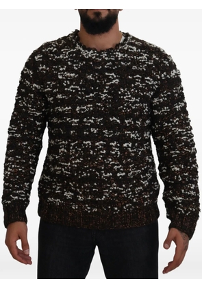 Dolce & Gabbana Fatto A Mano speckled sweater - Brown