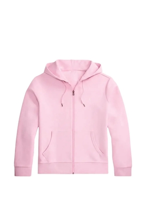 Polo Ralph Lauren logo-embroidered zip-up hoodie - Pink