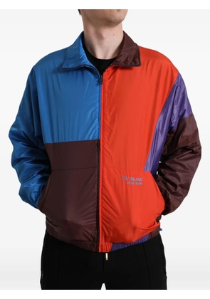 Dolce & Gabbana colorblock logo-embroidered jacket