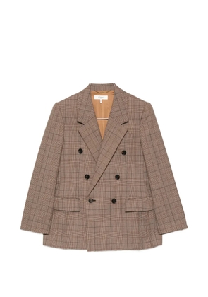 Chloé double-breasted checked jacket - Neutrals