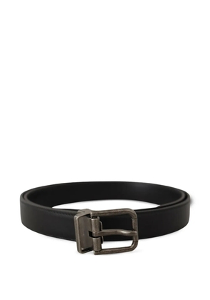 Dolce & Gabbana logo-buckle leather belt - Black