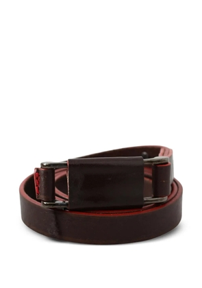 Costume National rustic-buckle belt - Brown