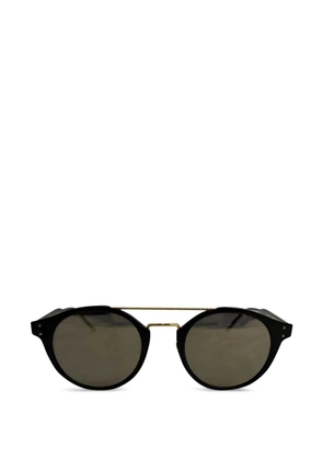 Bottega Veneta Pre-Owned round tinted sunglasses - Black