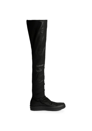Rick Owens DRKSHDW waxed High Sock boots - Black