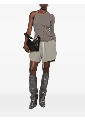 Rick Owens Banana asymmetric ribbed top - Grey