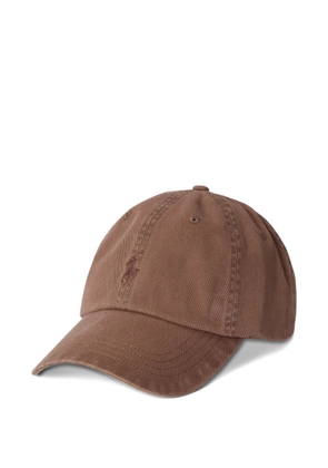 Polo Ralph Lauren Pony-embroidered garment-dyed cap - Brown