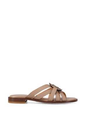 Michael Kors Erika logo-plaque sandals - Neutrals