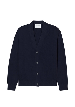Closed V-neck cardigan - Blue