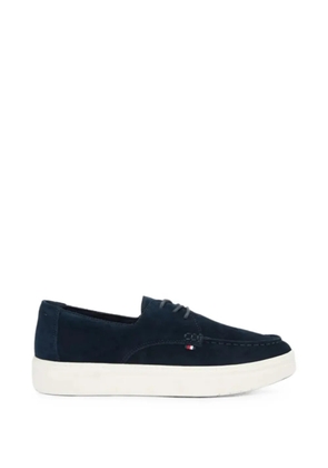 Tommy Hilfiger Hybrid suede stitched-toe sneakers - Blue