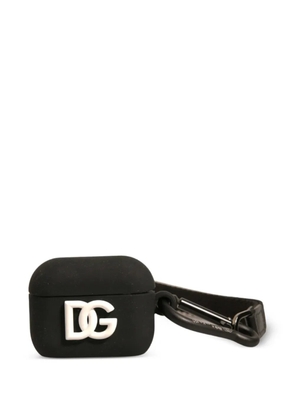 Dolce & Gabbana logo-embossed AirPods case - Black