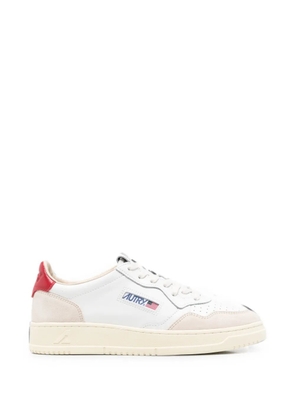 Autry Medalist suede-panelled sneakers - White