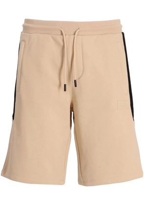 Karl Lagerfeld logo-patch drawstring shorts - Neutrals
