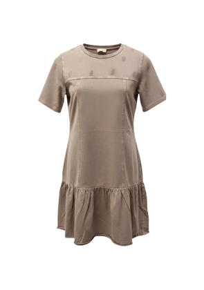 LIU JO ruffled mini dress - Neutrals