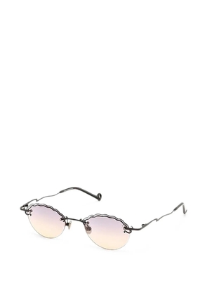 Eyepetizer Rive round-frame sunglasses - Black