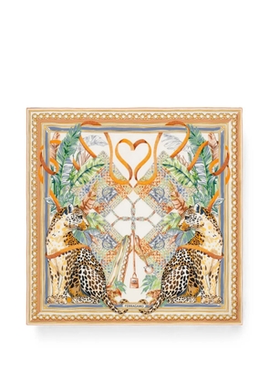 Ferragamo leopard-print scarf - Orange