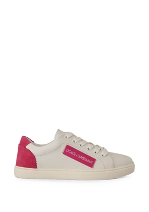 Dolce & Gabbana logo-patch low-top sneakers - White